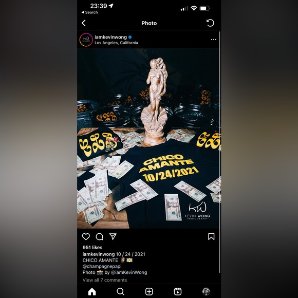 Nike x Drake Certified Lover Boy Chico Amante 10/24/2021 Limited Edition… - Picture 2 of 2